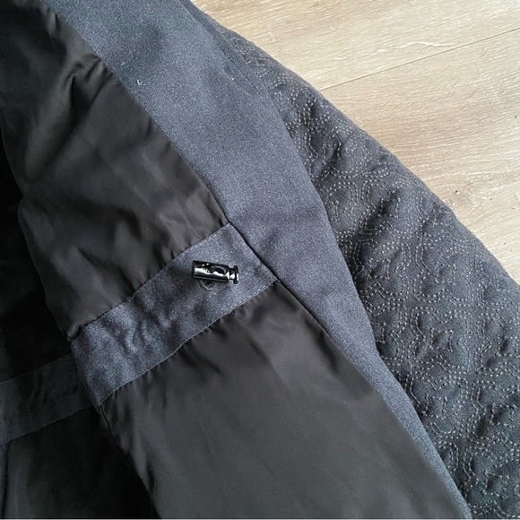 Tory Burch Sasha parka down fill wool quilted winter coat real fur trim - Picture 10 of 16